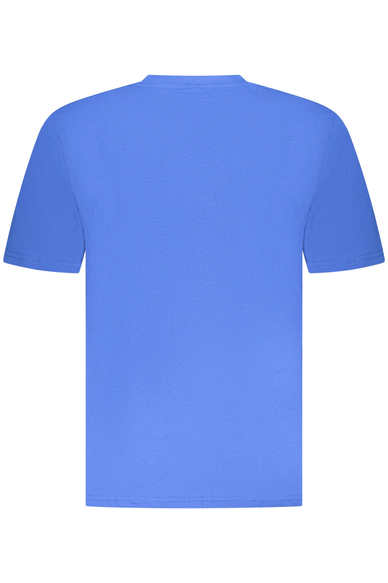 AU02646_BL3AZZUR – Herren Kurzarm T-Shirt Blau mit Rundhals & Logo-Druck - Eleganter Look – Größe: S, L, XL, 2XL, 3XL, M – Farbe: Blu