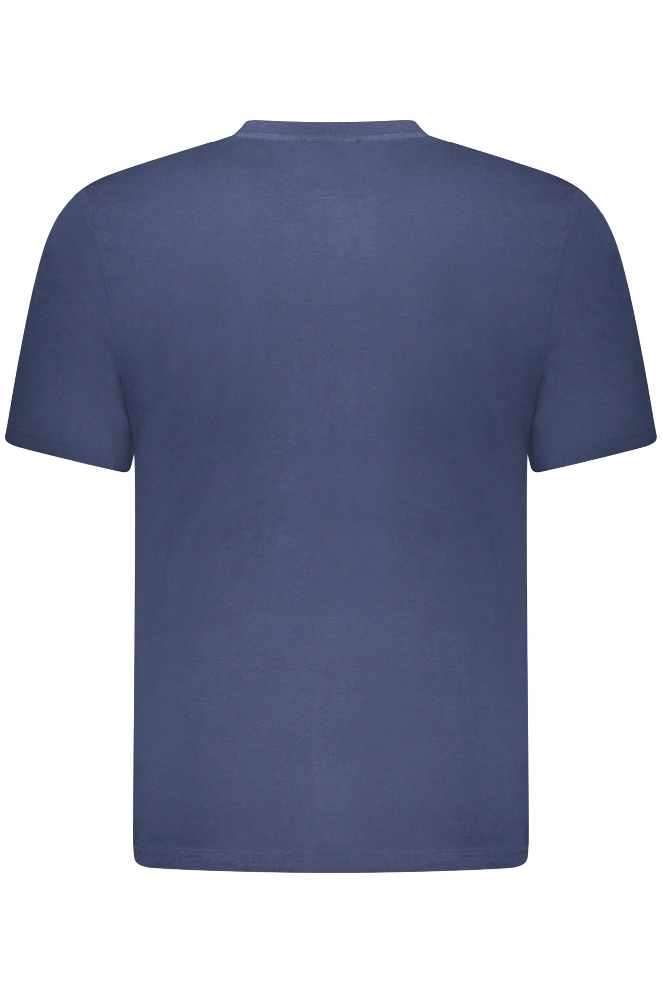 AU02648_BL1NAVY – Herren Kurzarm T-Shirt Blau mit Logo Print und Rundhals Design – Größe: S, M, L, XL, 2XL, 3XL – Farbe: Blu