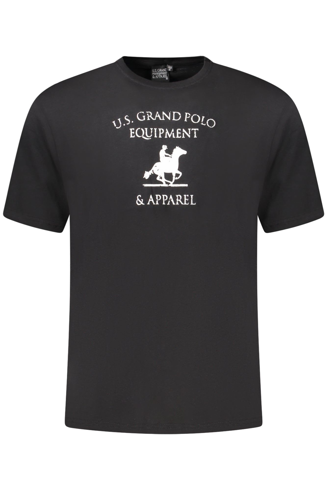 AU02649_NE23NERO – Schwarzes Herren T-Shirt mit Rundhalsausschnitt und Logo-Aufdruck – Größe: S, M, L, XL, 2XL, 3XL – Farbe: Nero