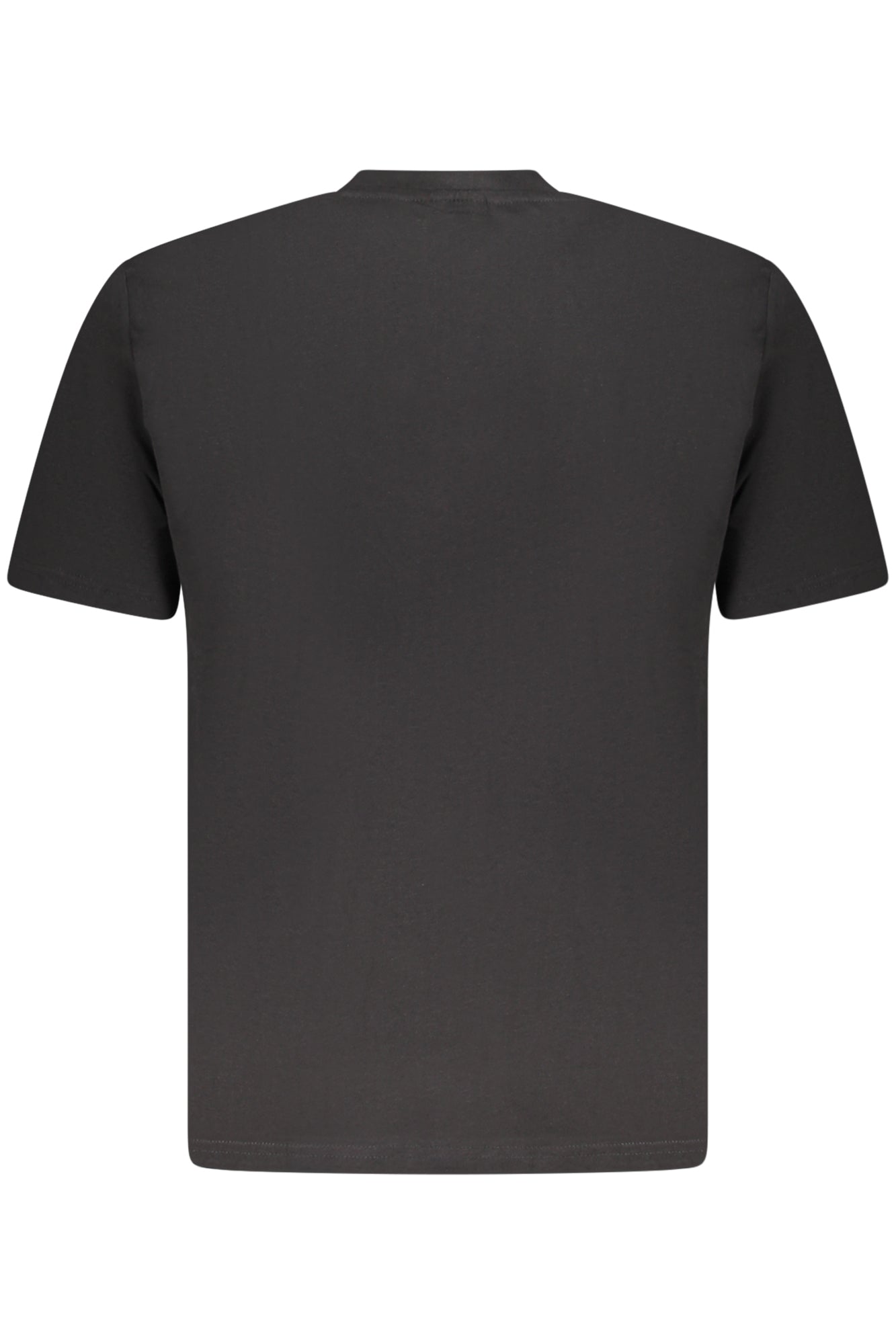 AU02643_NE23NERO – Herren Schwarz T-Shirt mit Rundhalsausschnitt & Logo-Stickerei – Größe: S, M, L, XL, 2XL, 3XL – Farbe: Nero