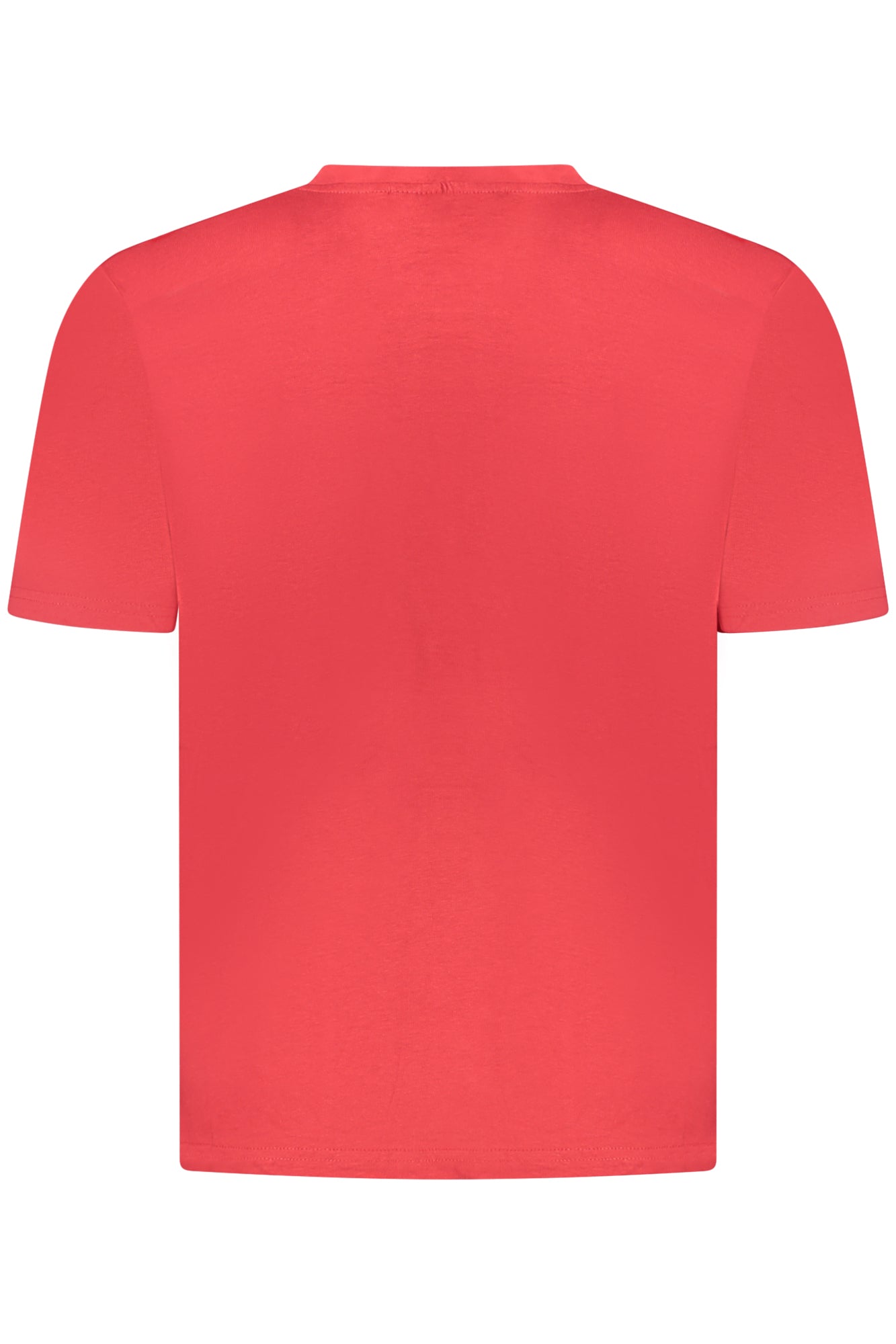 AU02649_RO8ROSSO – Herren Kurzarm T-Shirt Rot mit Rundhalsausschnitt und Logo-Design – Größe: S, M, L, XL, 2XL, 3XL – Farbe: Rosso