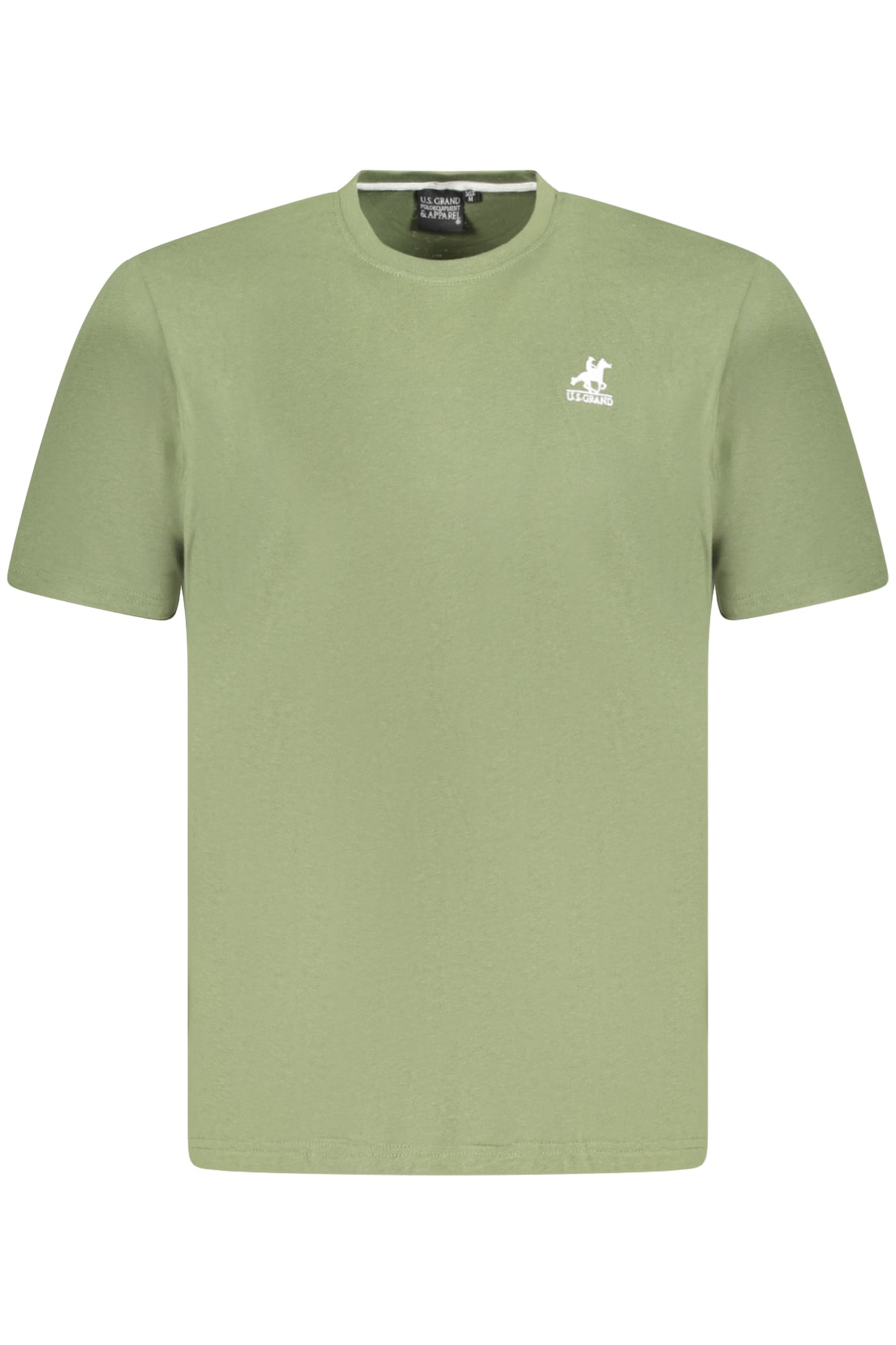AU02643_VE16VERD – Grünes Herren T-Shirt mit Logo-Stickerei und Rundhals, Kurzarm – Größe: S, M, L, XL, 2XL, 3XL – Farbe: Verde