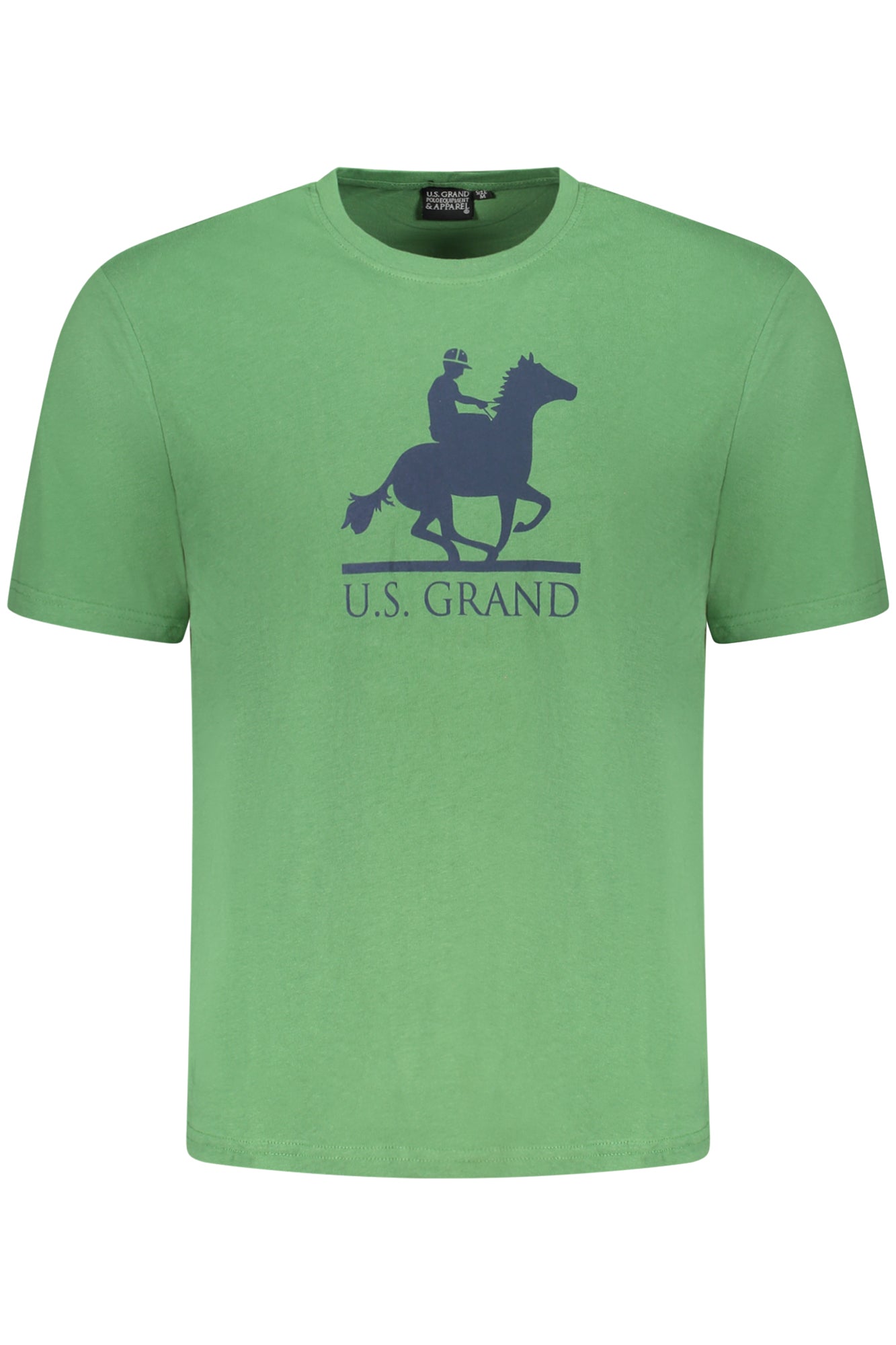AU02646_VE13VERD – Herren Kurzarm T-Shirt in Grün mit Print und Rundhalsausschnitt – Größe: S, M, L, XL, 2XL, 3XL – Farbe: Verde
