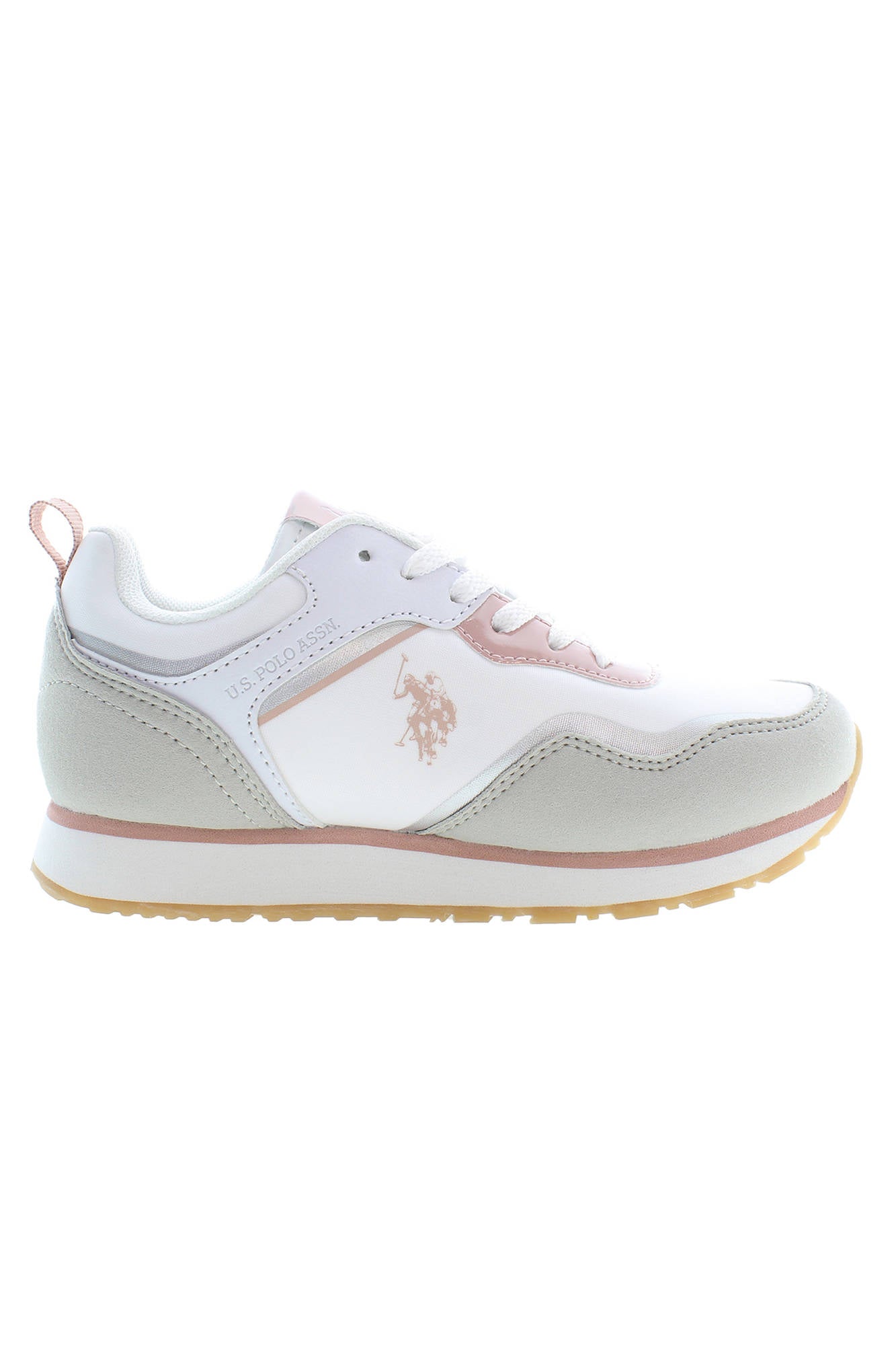 NOBIK010K3NH1_BIANCO_WHI-PIN01 – Sportlicher Mädchenschuh in Weiß - Top Preis & Stil! – Größe: 27, 28, 29, 30, 31, 32, 33, 34 – Farbe: Bianco
