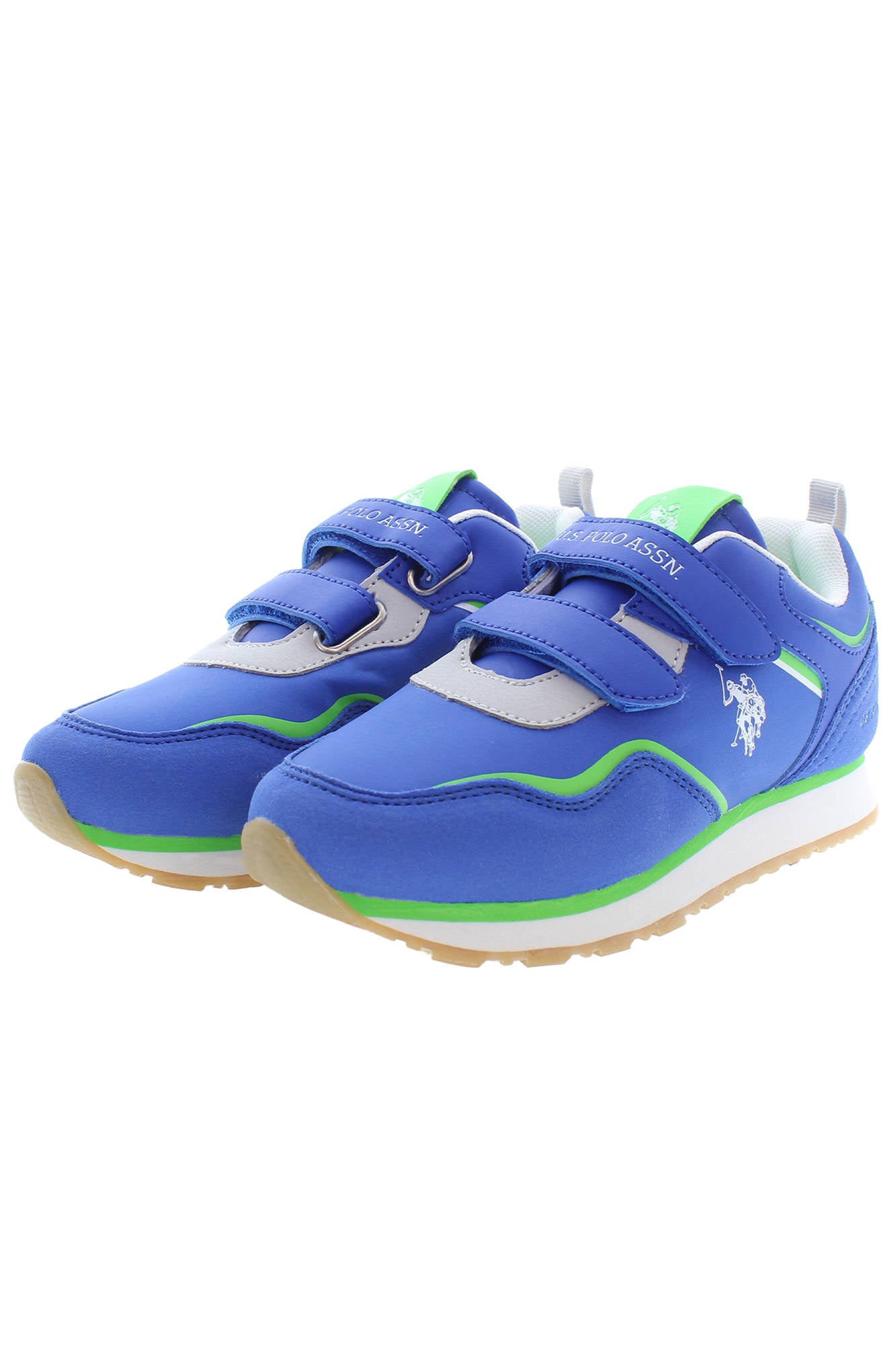NOBIK009K3NH1_BLU_BLU-GRE01 – Sportschuh für Mädchen in Blau mit Klettverschluss, Top-Preis! – Größe: 27, 28, 29, 30, 31, 32, 33, 34 – Farbe: Blu