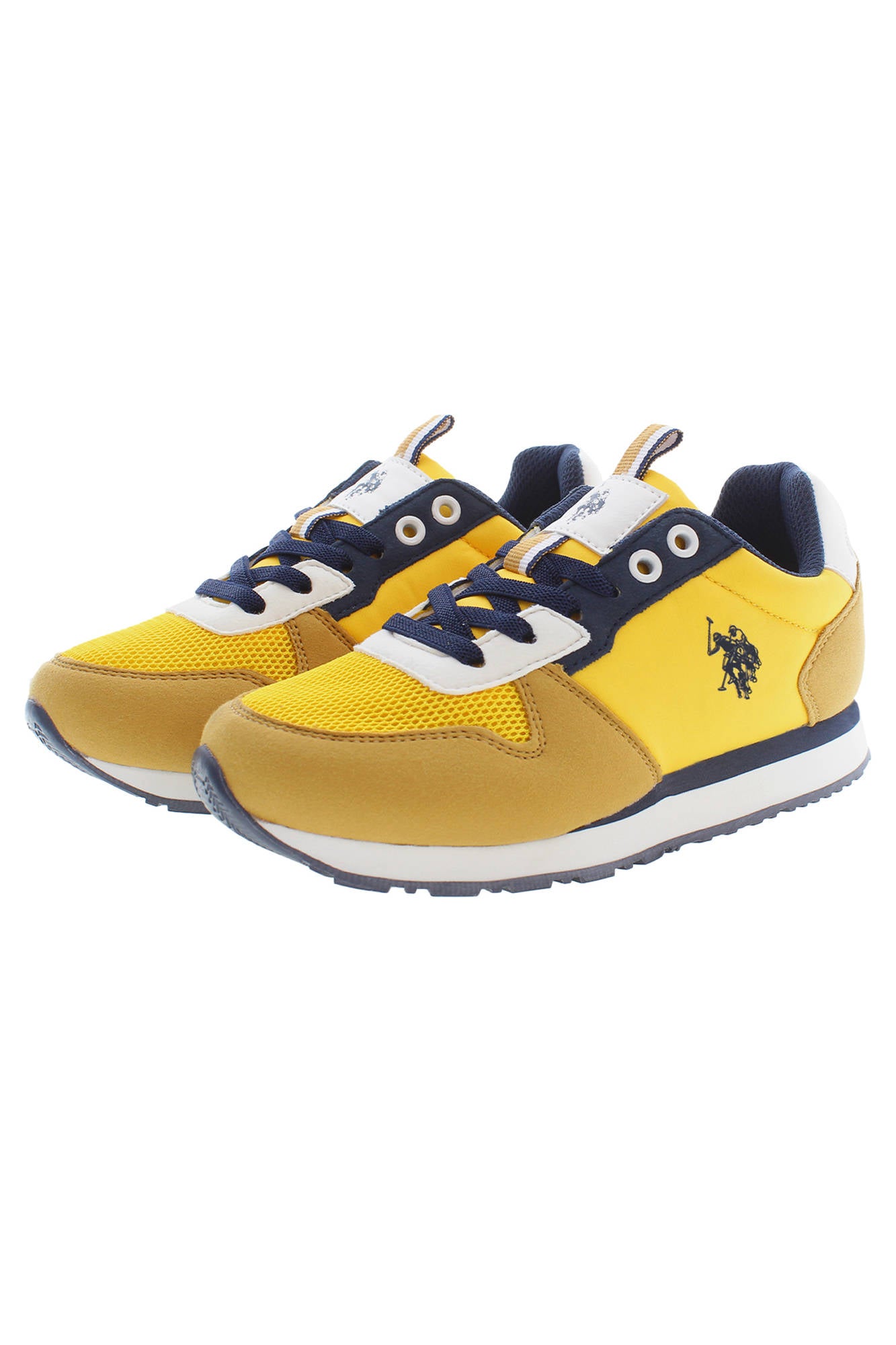 NOBIK008K3TH1_GIALLO_YEL – Kinder Sportschuh Gelb mit Schnürsenkeln & Kontrastdetails - Top Preis – Größe: 27, 28, 29, 30, 31, 32, 33, 34, 35, 36, 37, 38, 39 – Farbe: Giallo