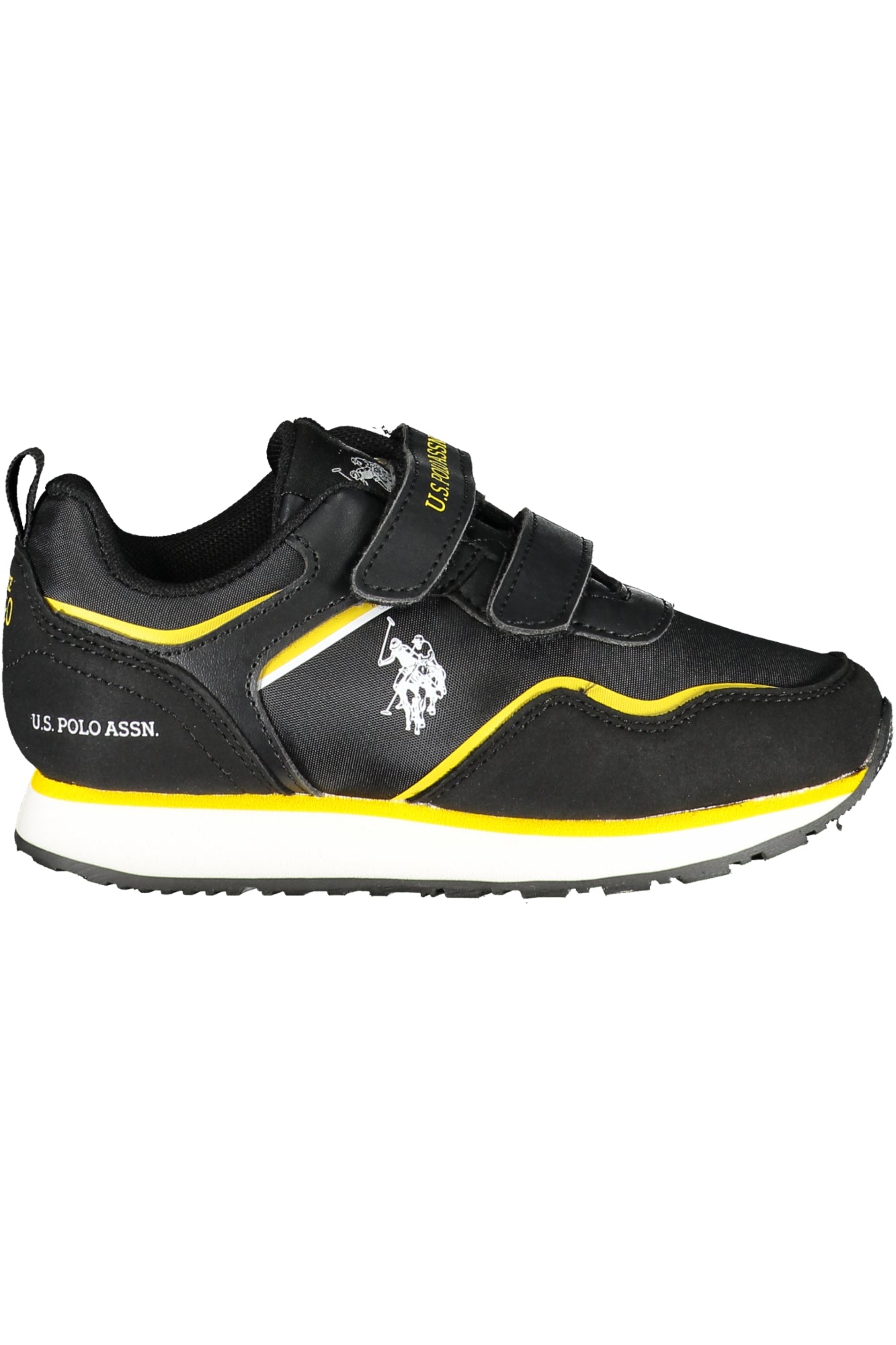 NOBIK009KCNH4_NEBLK – Top Preis: Schwarzer Klett-Sportschuh für Kinder mit Kontrastdetails – Größe: 28, 31, 32, 33, 34, 30, 29 – Farbe: Nero