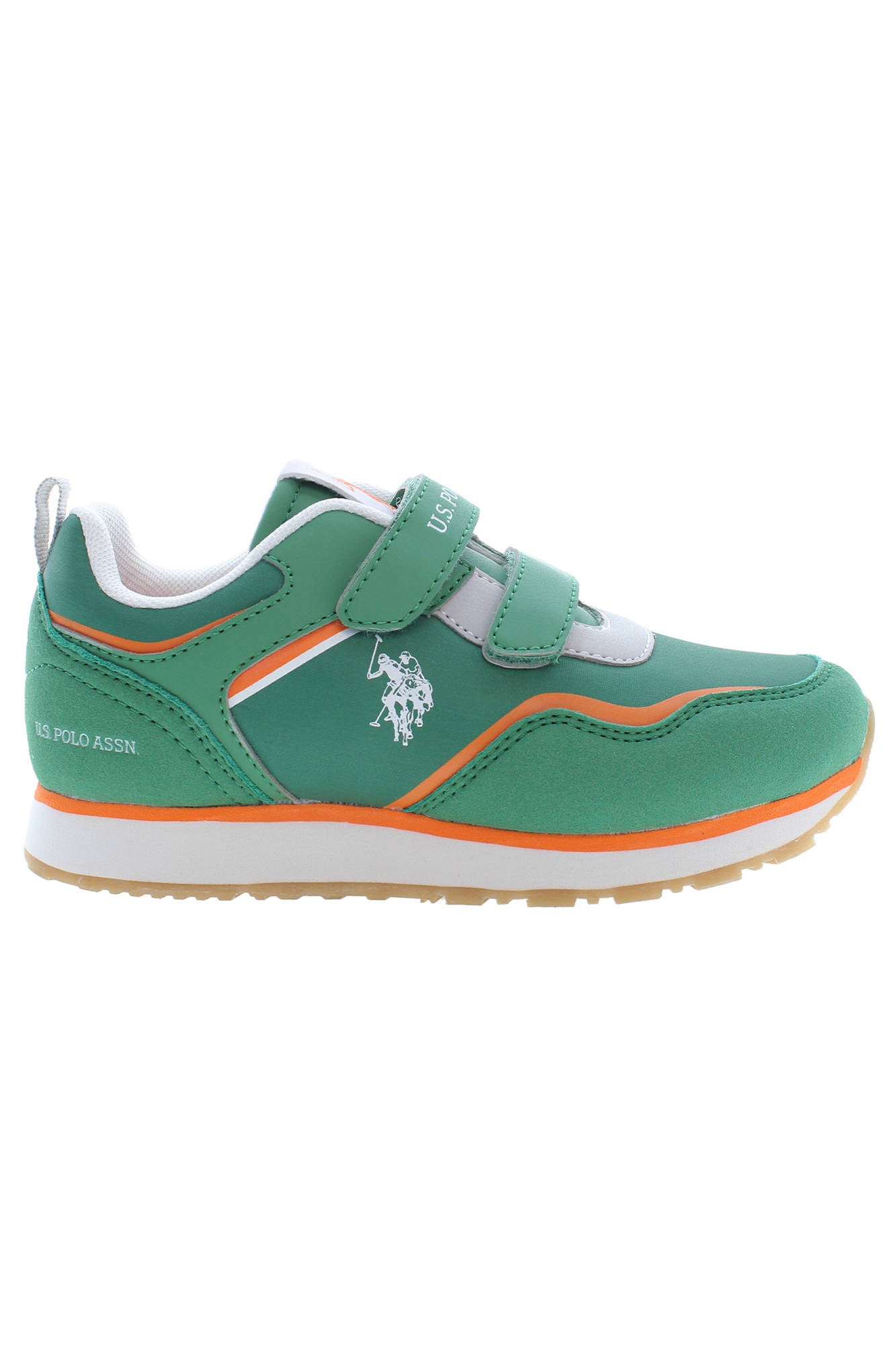 NOBIK009K3NH1_VERDE_MIL-ORA01 – Top-Sportschuhe für Kinder in Grün mit Klett & Kontrastdetails – Größe: 27, 28, 29, 30, 31, 32, 33, 34 – Farbe: Verde