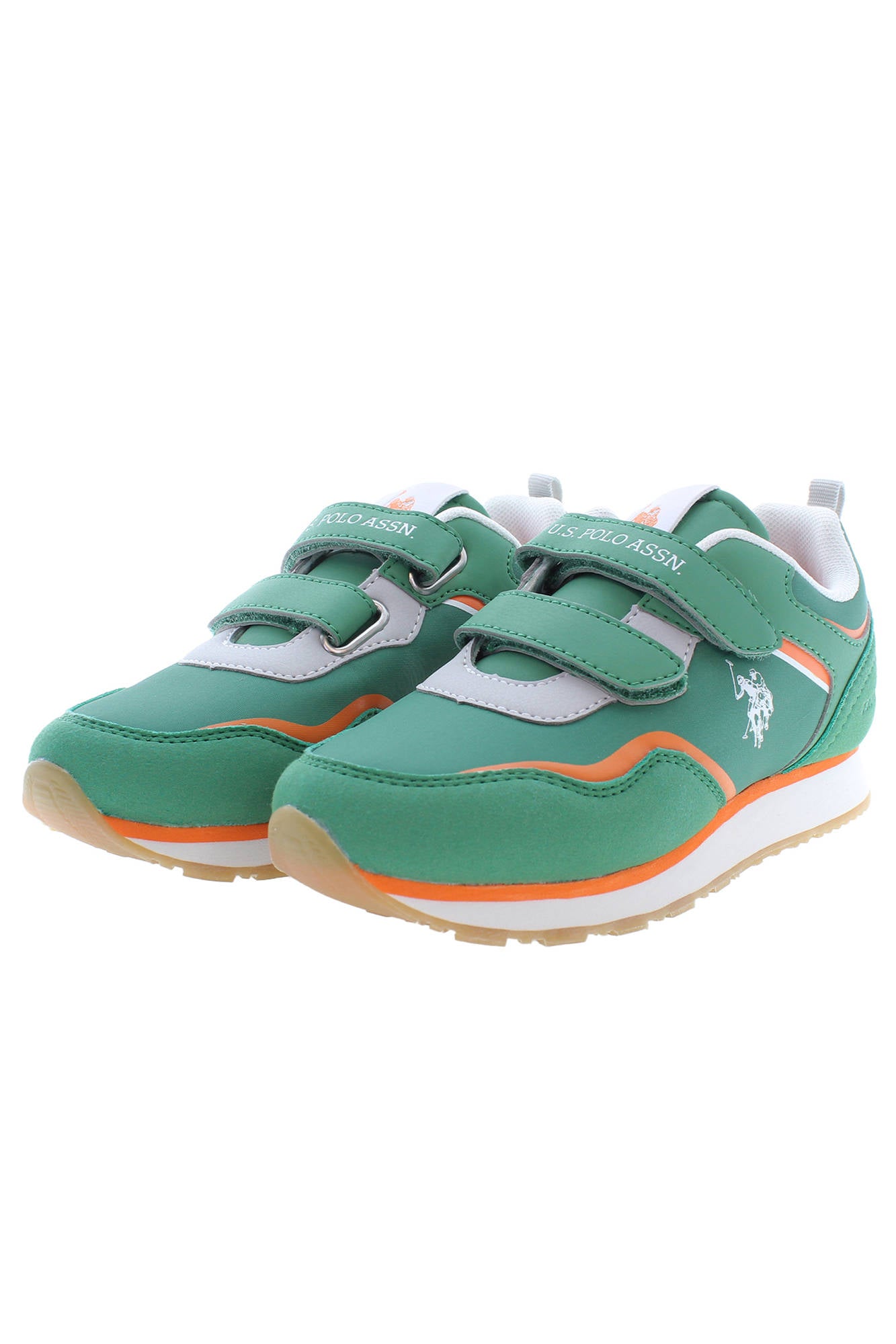 NOBIK009K3NH1_VERDE_MIL-ORA01 – Top-Sportschuhe für Kinder in Grün mit Klett & Kontrastdetails – Größe: 27, 28, 29, 30, 31, 32, 33, 34 – Farbe: Verde