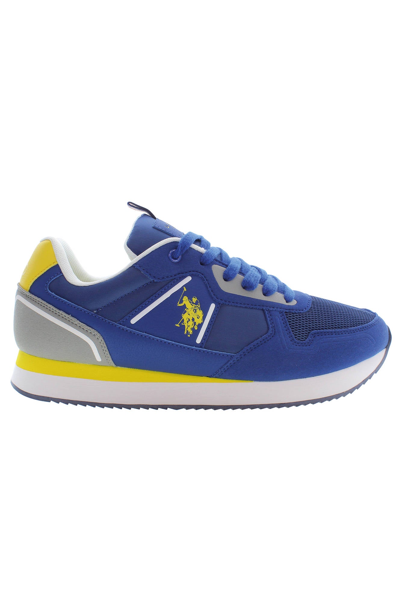 NOBIL004M3HT3_BLU_BLU – Herrensportschuhe Blau mit Kontrastdetails & Logo zum Top-Preis – Größe: 41, 42, 43, 44, 45, 46 – Farbe: Blu