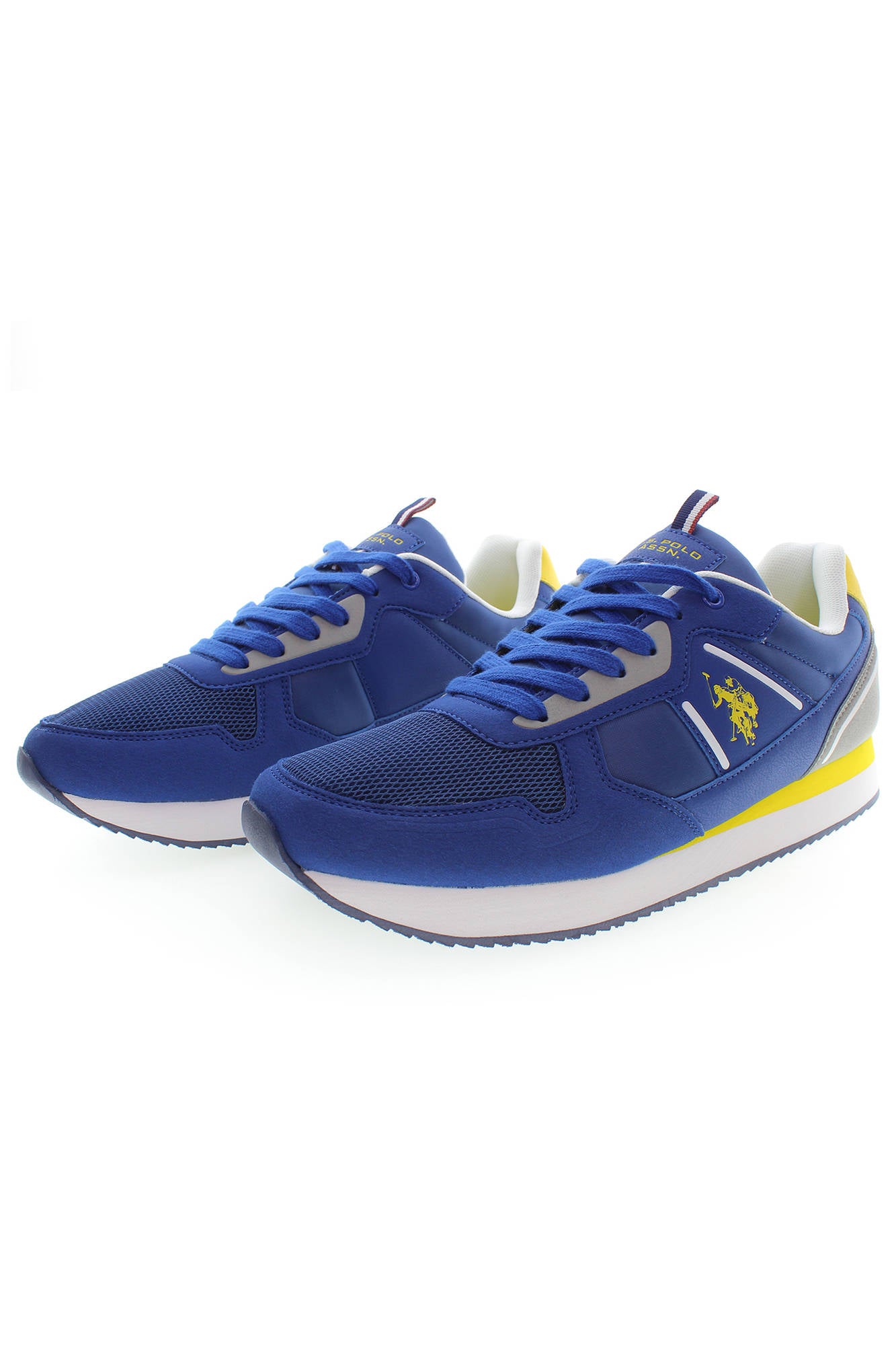 NOBIL004M3HT3_BLU_BLU – Herrensportschuhe Blau mit Kontrastdetails & Logo zum Top-Preis – Größe: 41, 42, 43, 44, 45, 46 – Farbe: Blu