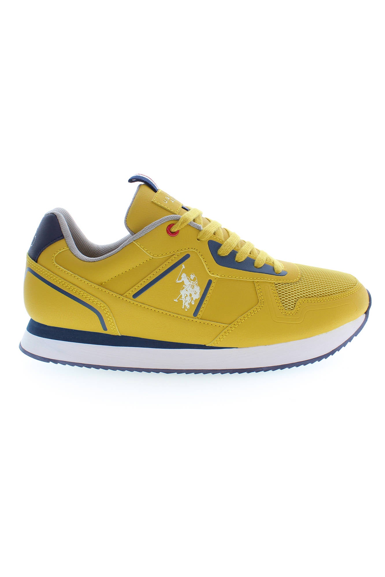 NOBIL004MBYM1_GIALLO_YEL001 – Herren Sportschuh Gelb mit Schnürung und Kontrast-Details - Top Preis – Größe: 44, 45, 43 – Farbe: Giallo