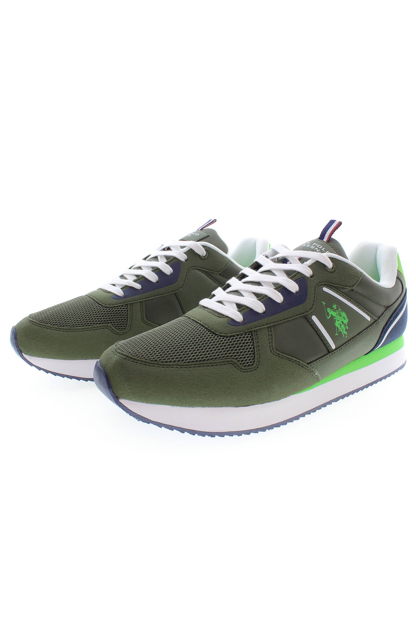 NOBIL004M3HT3_VERDE_OLI001 – Grüner Herrensportschuh mit Kontrastdetails – Top-Preis entdecken! – Größe: 41, 42, 43, 44, 45, 46 – Farbe: Verde