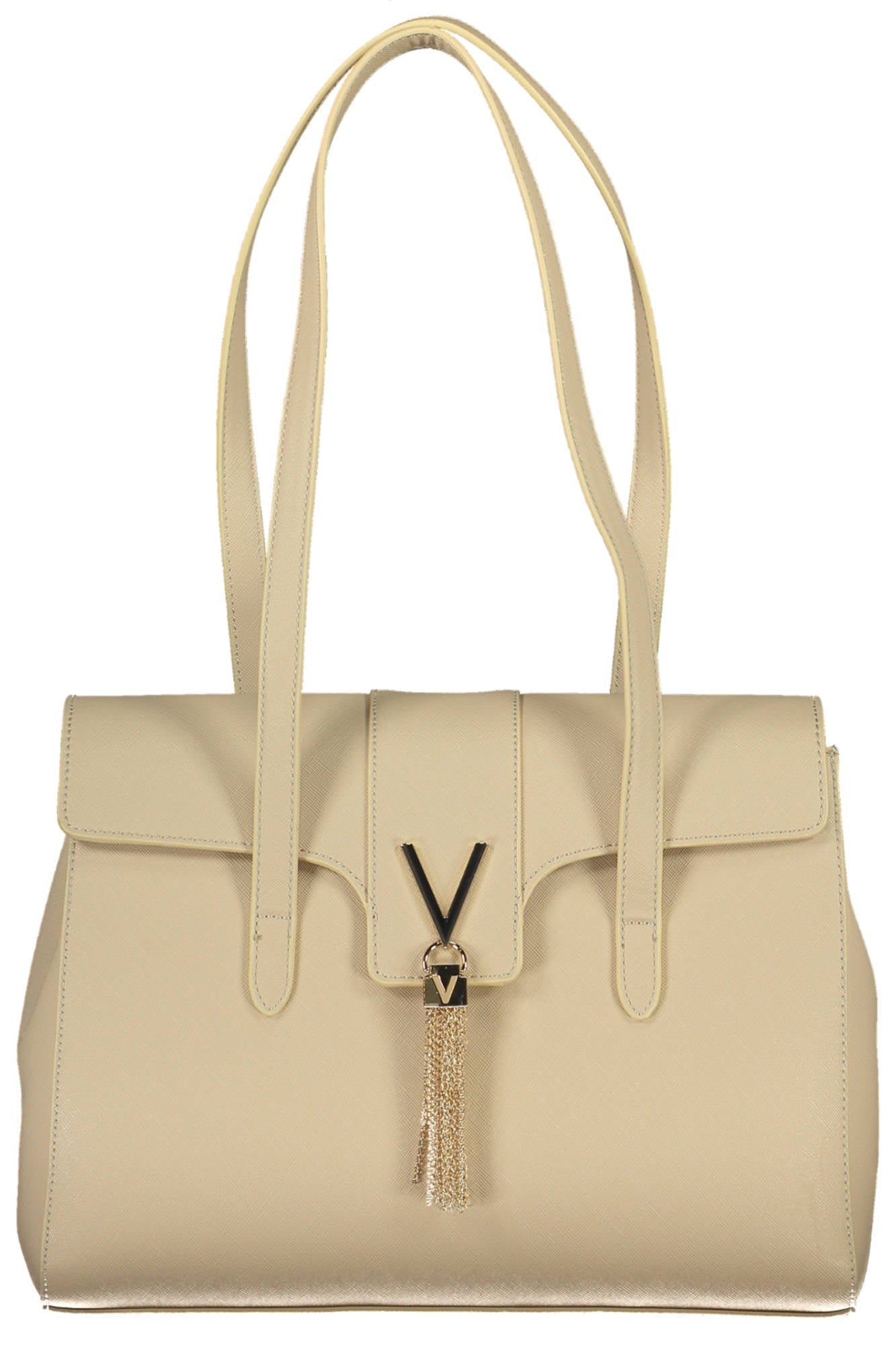 VBS1IJ12-DIVINA-SA_BEIGE_ECRU – Elegante Damenhandtasche Beige mit Kontrastdetails und vielseitigem Design – Größe: UNI – Farbe: Beige