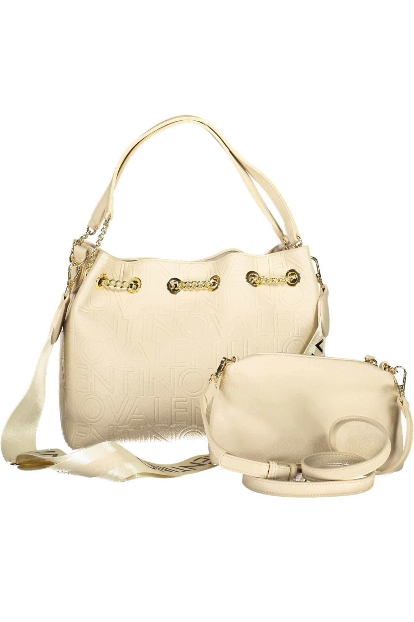 VBS8PG32PANSY_BEECRU – Beige Damenschultertasche mit Henkeln und abnehmbaren Gurten. – Größe: UNI – Farbe: Beige