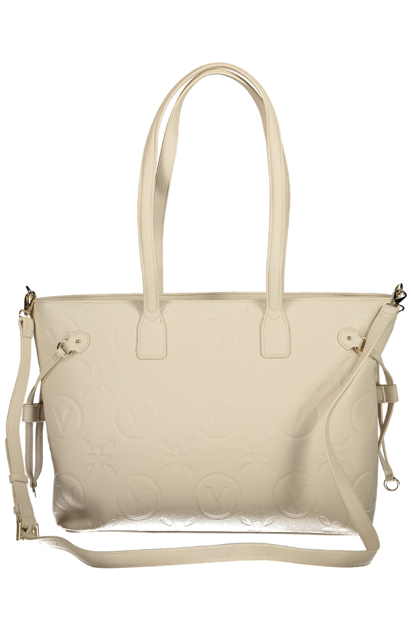 VBS8ZG01SAMBARE_BEECRU – Beige Schultertasche für Damen mit Kontrast-Details und recyceltem Material – Größe: UNI – Farbe: Beige