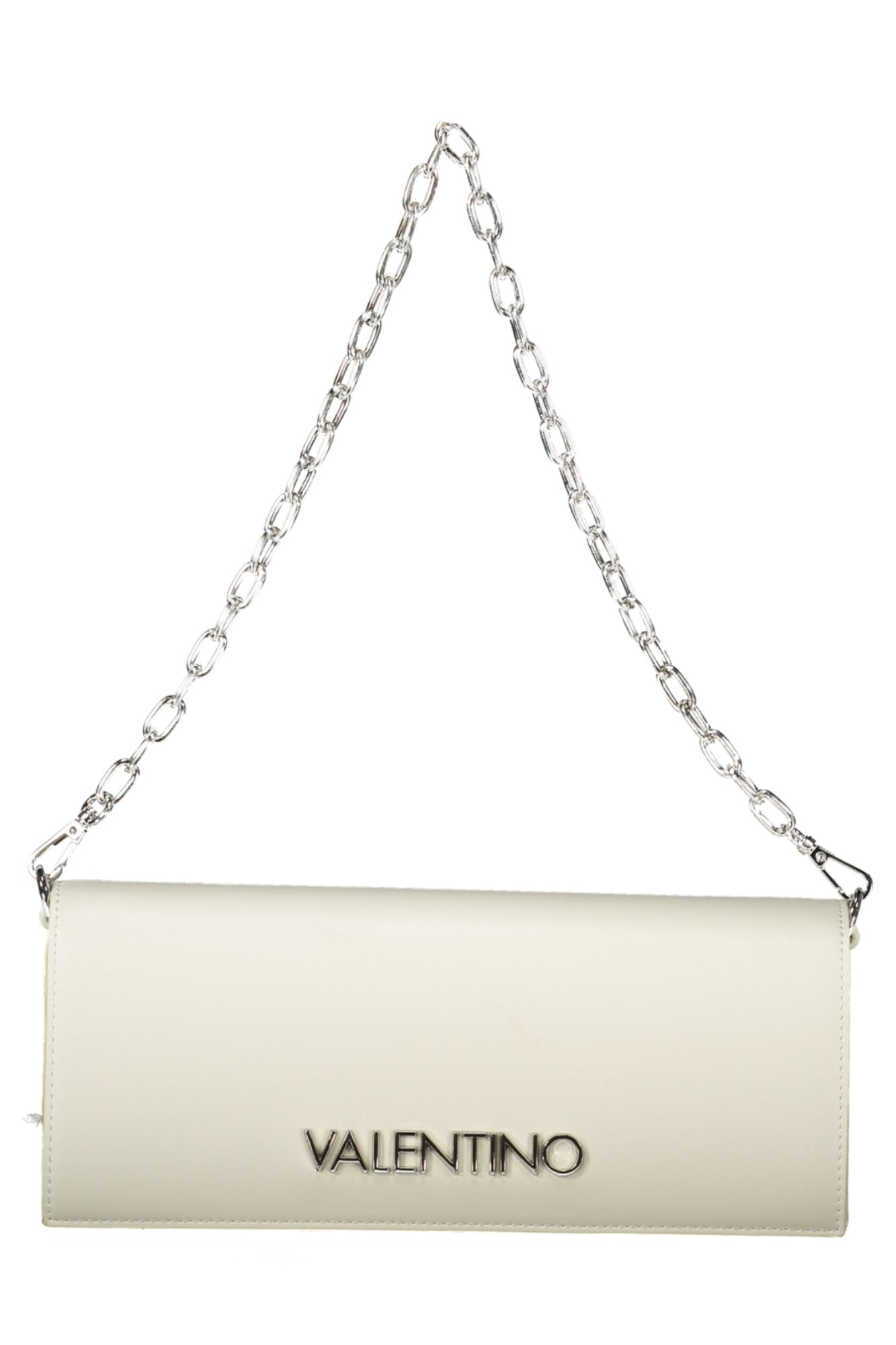 VBS90109STEFANY_BIBIANCO – Elegante Weiße Damentasche mit Abnehmbarem Kettenriemen und Logo – Größe: UNI – Farbe: Bianco