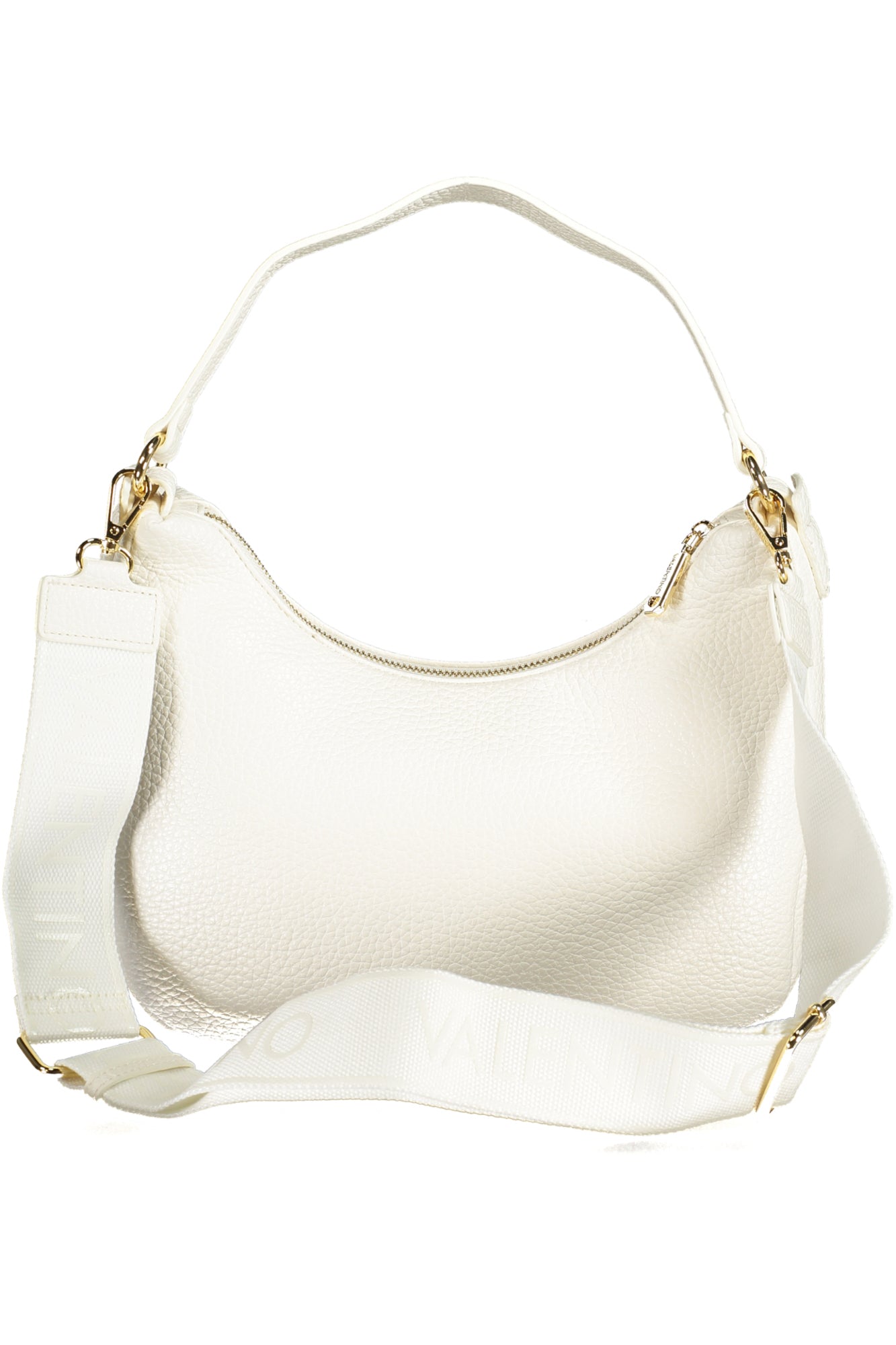 VBS8P207BLOSSOMRE_BIBIANCO – Elegante Damen-Handtasche in Weiß mit vielseitigem Schultergurt, recycelt – Größe: UNI – Farbe: Bianco