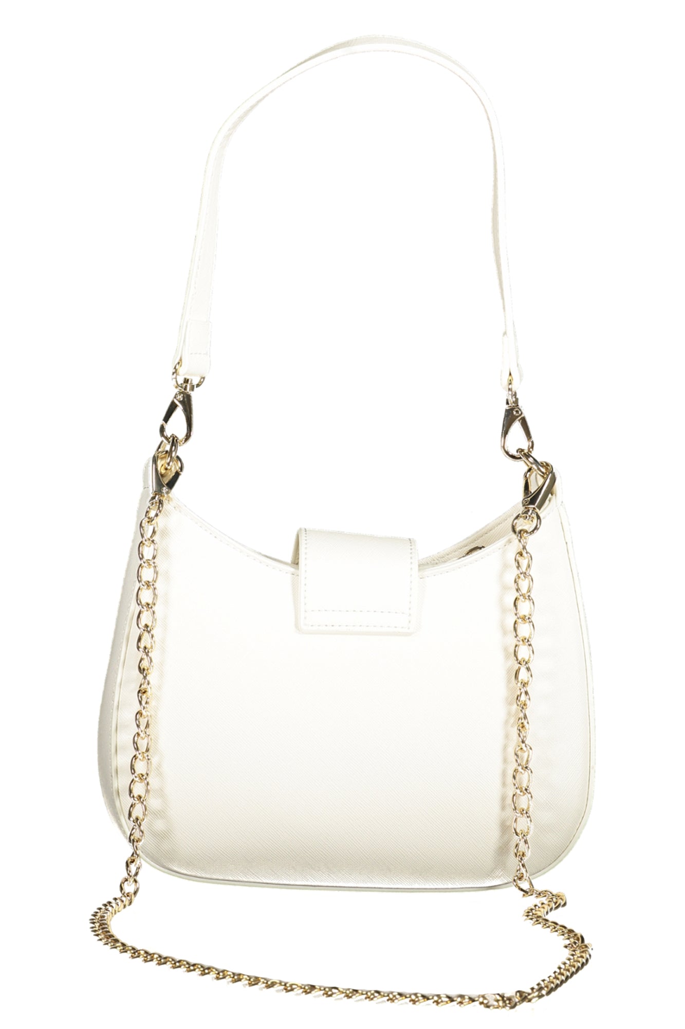 VBS1IJ17DIVINASA_BIBIANCO – Elegante Damenschultertasche in Weiß mit Kontrastdetails und Reißverschluss – Größe: UNI – Farbe: Bianco