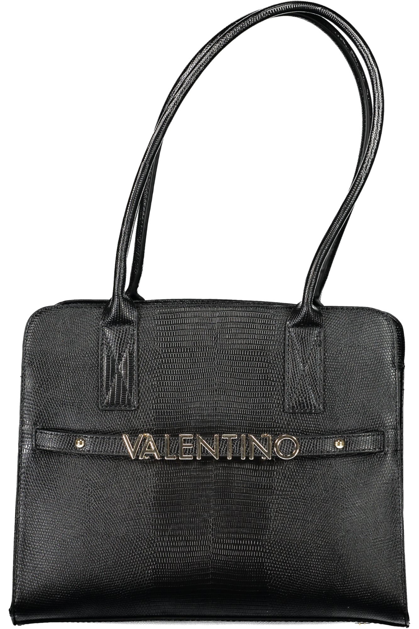VBS7GQ01VAILRE_NENERO – Stilvolle schwarze Damen-Schultertasche mit Fächern und Kontrastdetails – Größe: UNI – Farbe: Nero