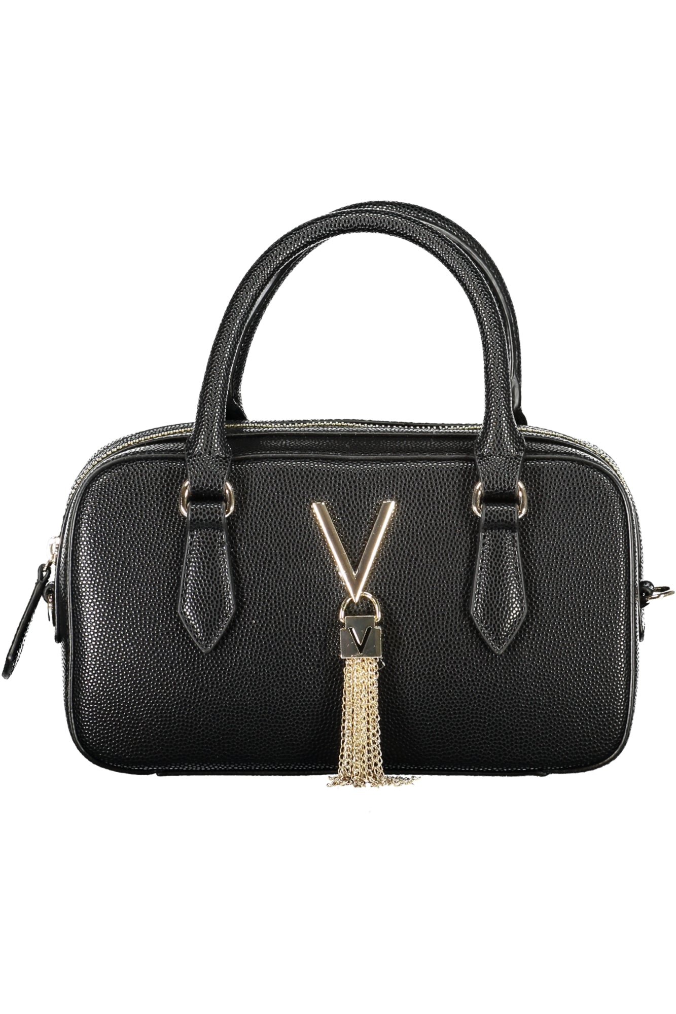 VBS1R416GDIVINA_NENEROGO – Elegante 2-Henkel-Tasche in Schwarz mit Schulterriemen für Damen – Größe: UNI – Farbe: Nero