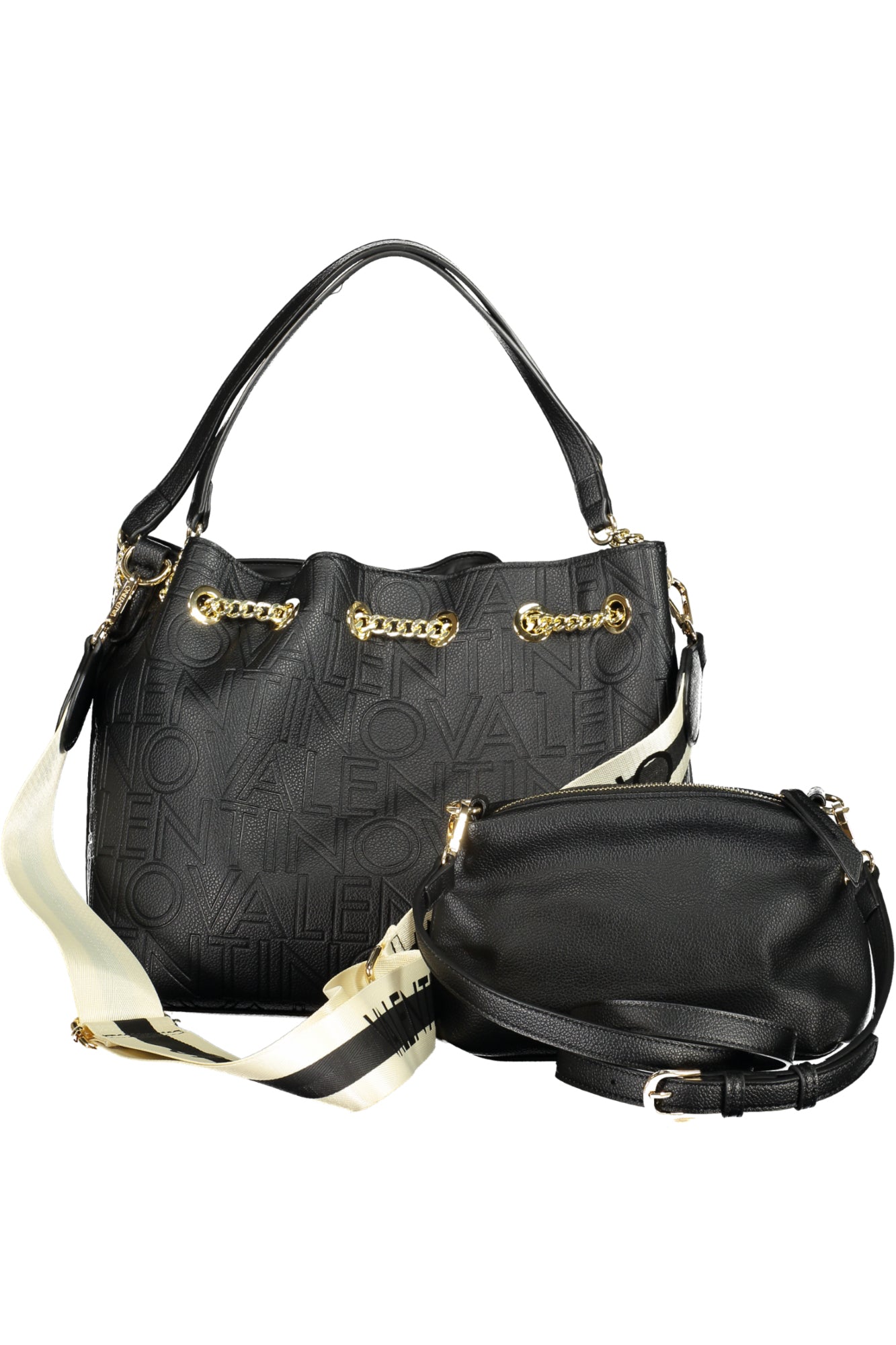 VBS8PG32PANSY_NENERO – Elegant und Vielseitig: Schwarze Schultertasche mit Details für Damen – Größe: UNI – Farbe: Nero