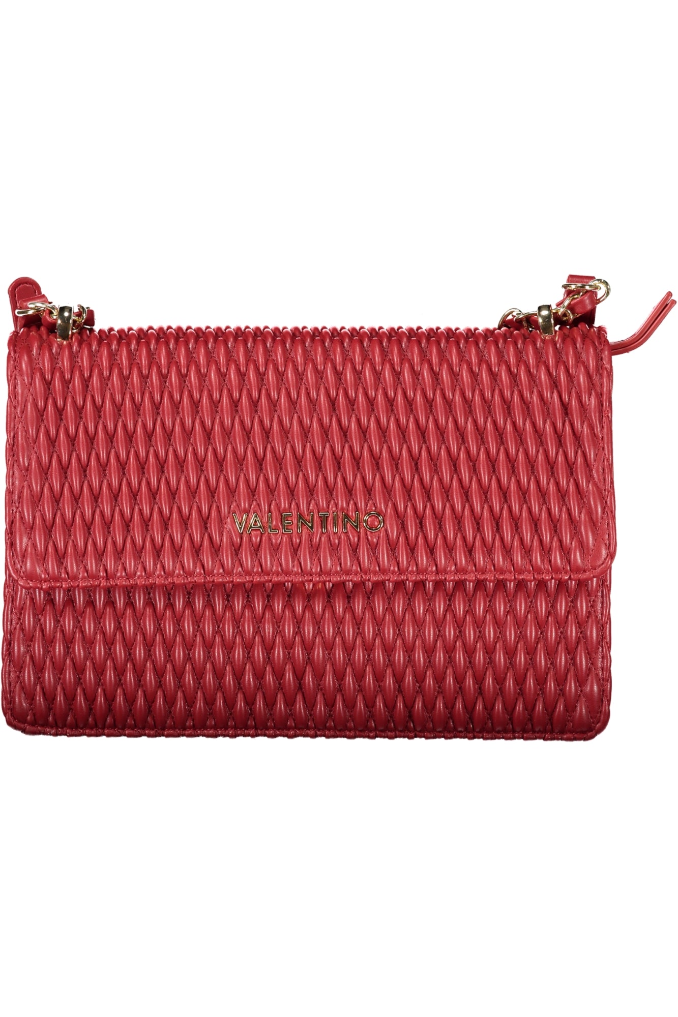 VBS8DA09FREQUENCYRE_ROROSSOS – Elegante Rote Damen-Schultertasche mit Kette und Recyceltem Material – Größe: UNI – Farbe: Rosso