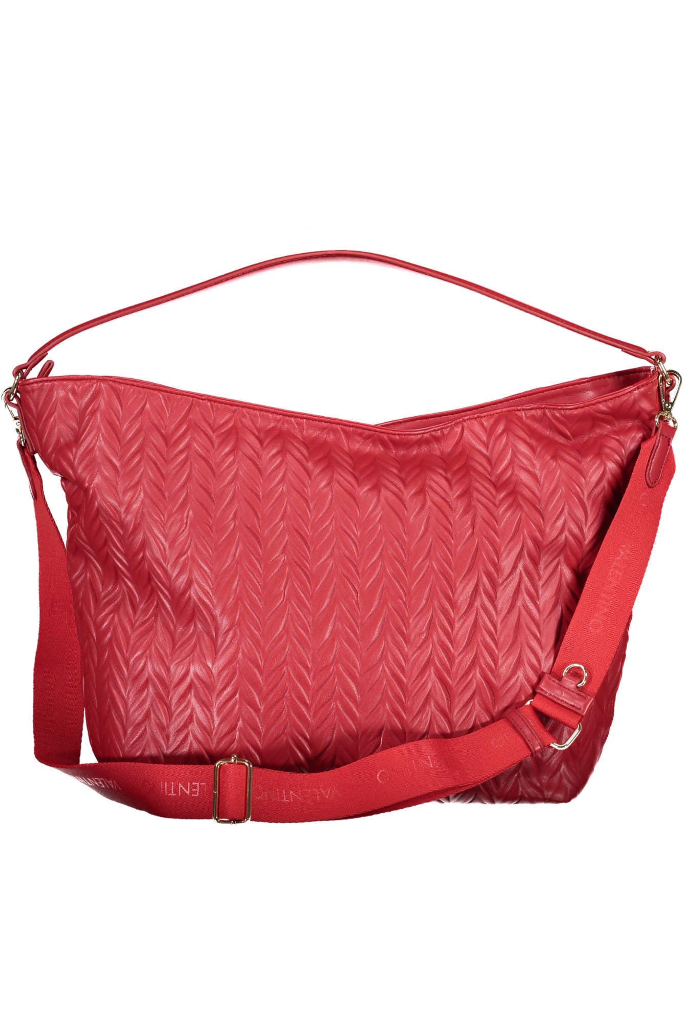 VBS6TA05-SUNNY-RE_ROSSO_ROSSO – Stilvolle Damenhandtasche in Rot mit Reißverschluss und recyceltem Material – Größe: UNI – Farbe: Rosso