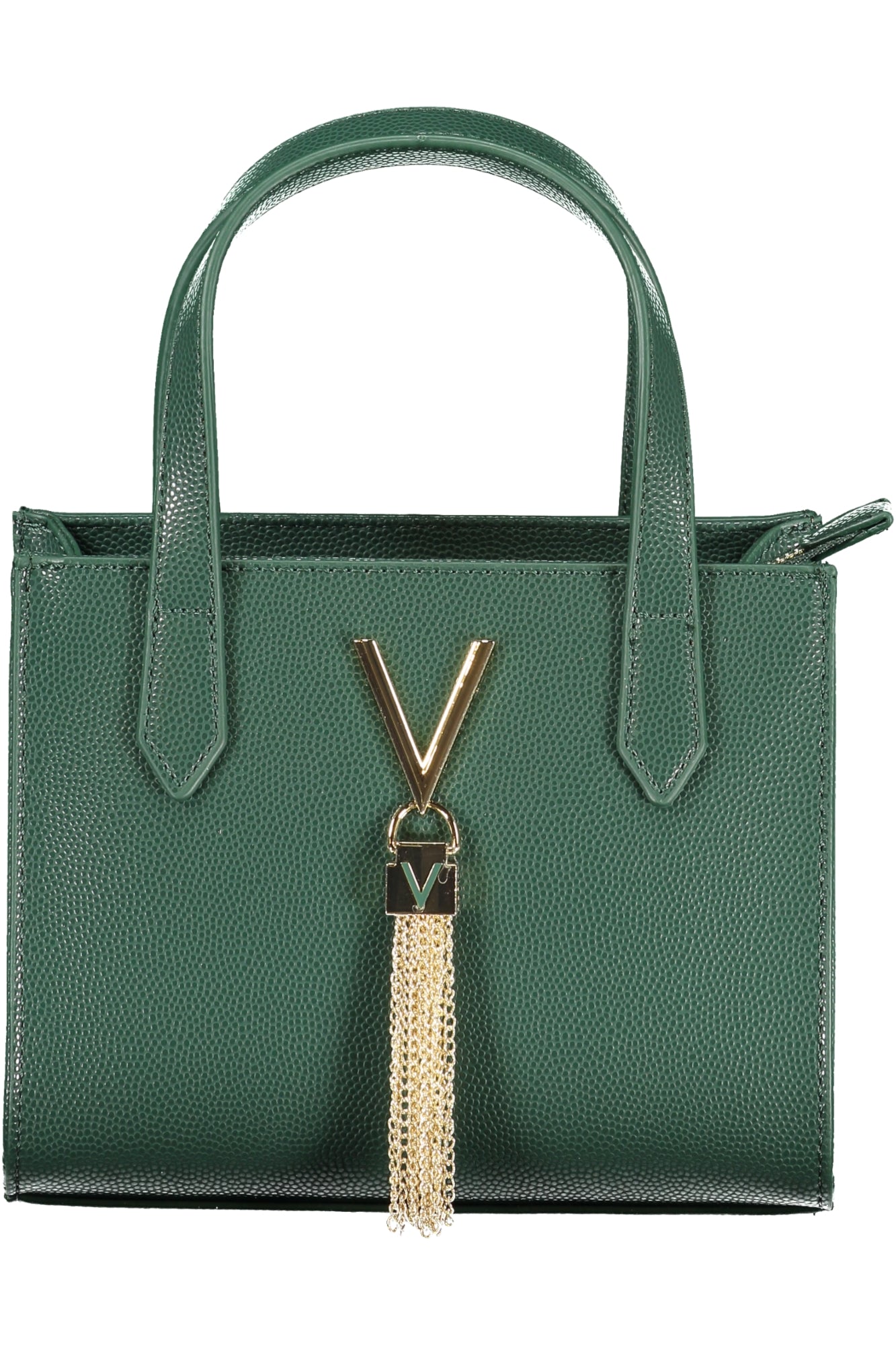 VBS1R415GDIVINA_VEBOSCO – Elegante grüne Handtasche mit verstellbarem Riemen & Kontrastdetails – Größe: UNI – Farbe: Verde