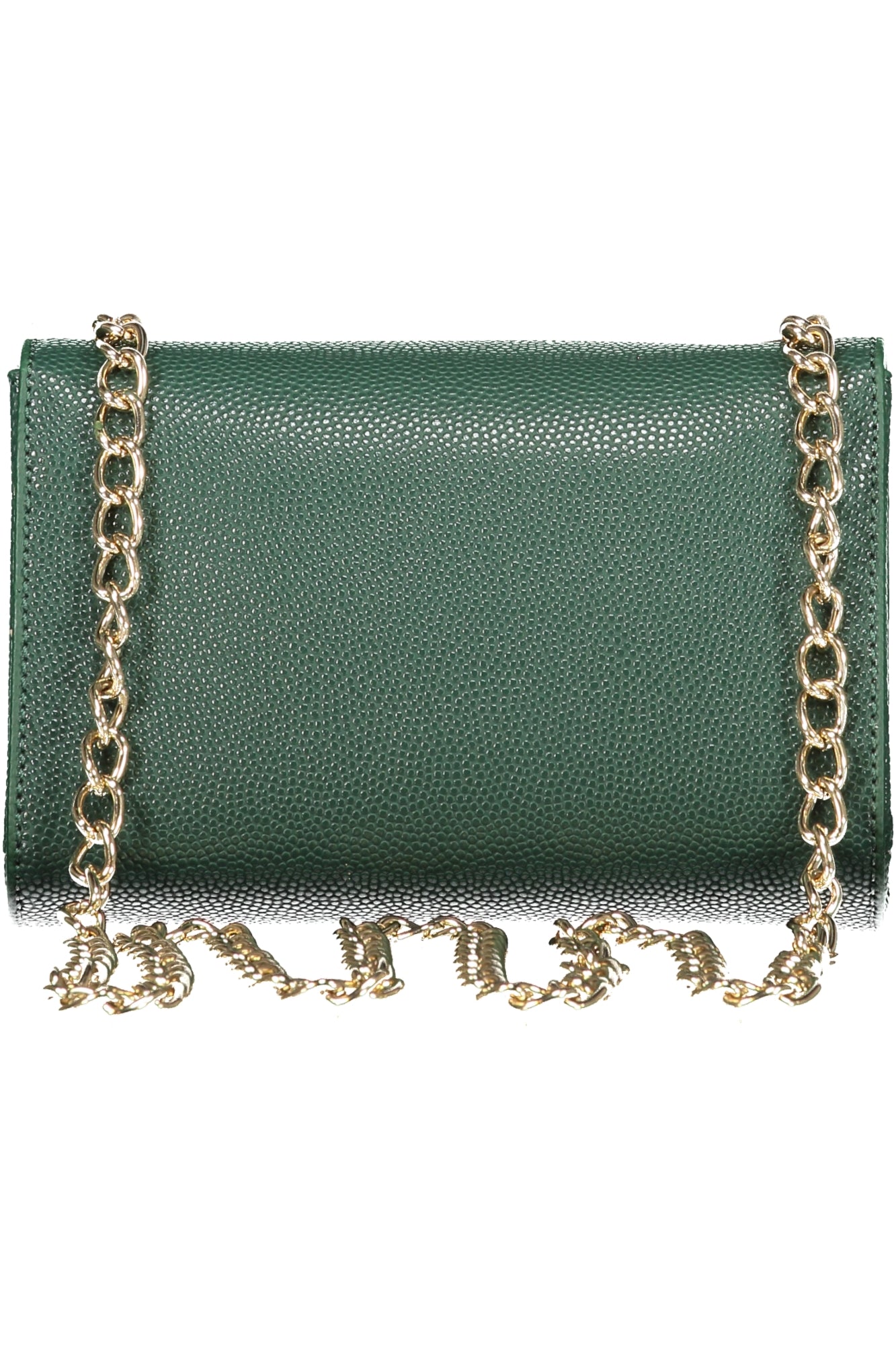 VBS1R403GDIVINA_VEBOSCO – Elegante grüne Schultertasche mit Kette und Kontrastdetails – Größe: UNI – Farbe: Verde