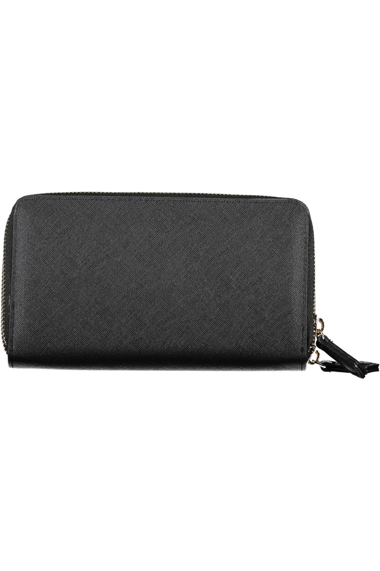 VPS1IJ47-DIVINA-SA_NERO_NERO – Elegante Damen-Geldbörse in Schwarz mit Reißverschluss und Logo-Detail – Größe: UNI – Farbe: Nero