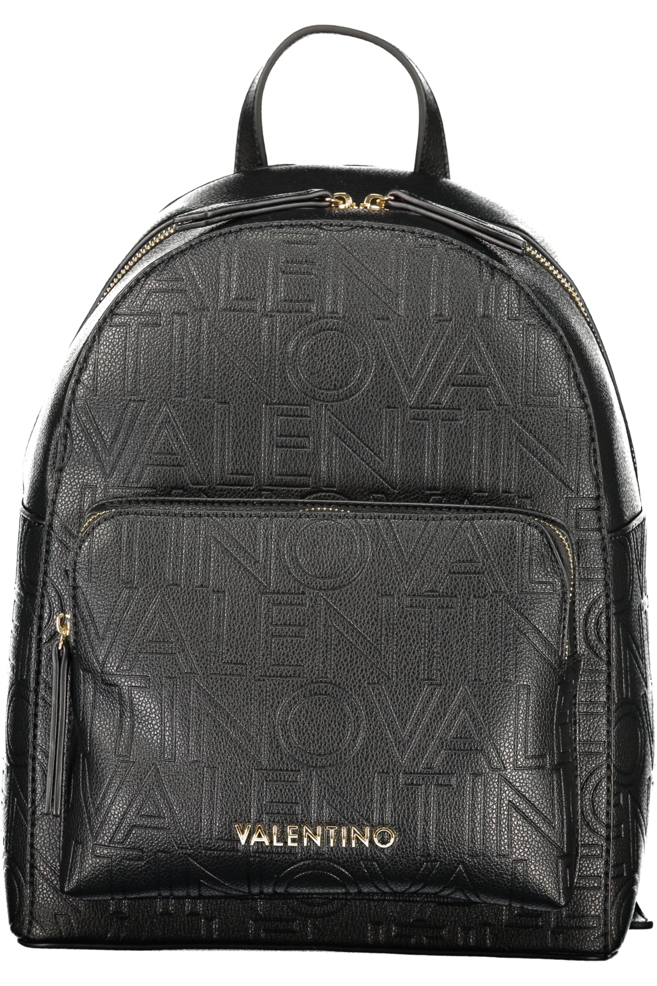 VBS8PG20PANSY_NENERO – Stylischer Damen Rucksack Schwarz mit Logo und Kontrastdetails – Größe: UNI – Farbe: Nero