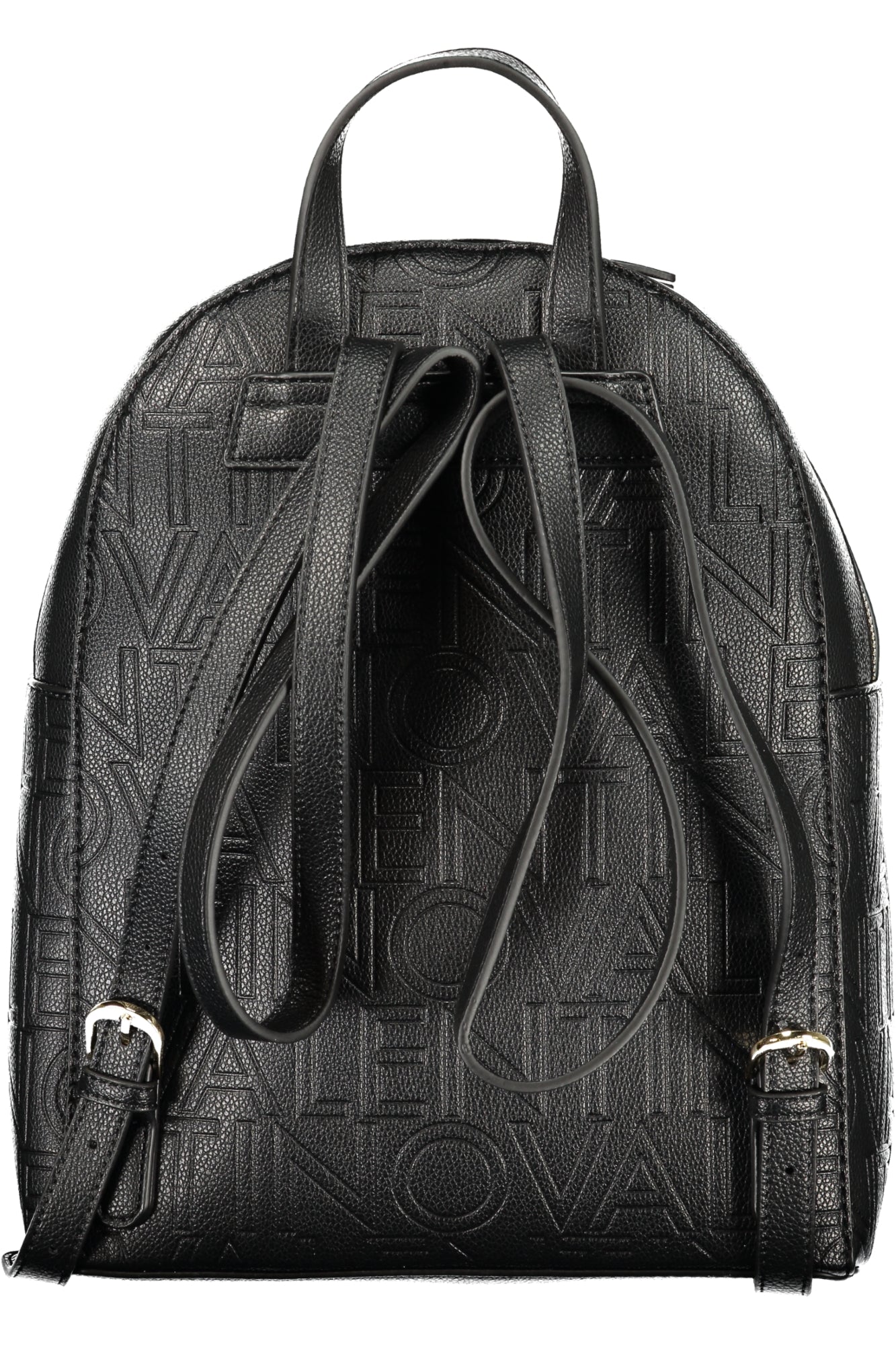 VBS8PG20PANSY_NENERO – Stylischer Damen Rucksack Schwarz mit Logo und Kontrastdetails – Größe: UNI – Farbe: Nero