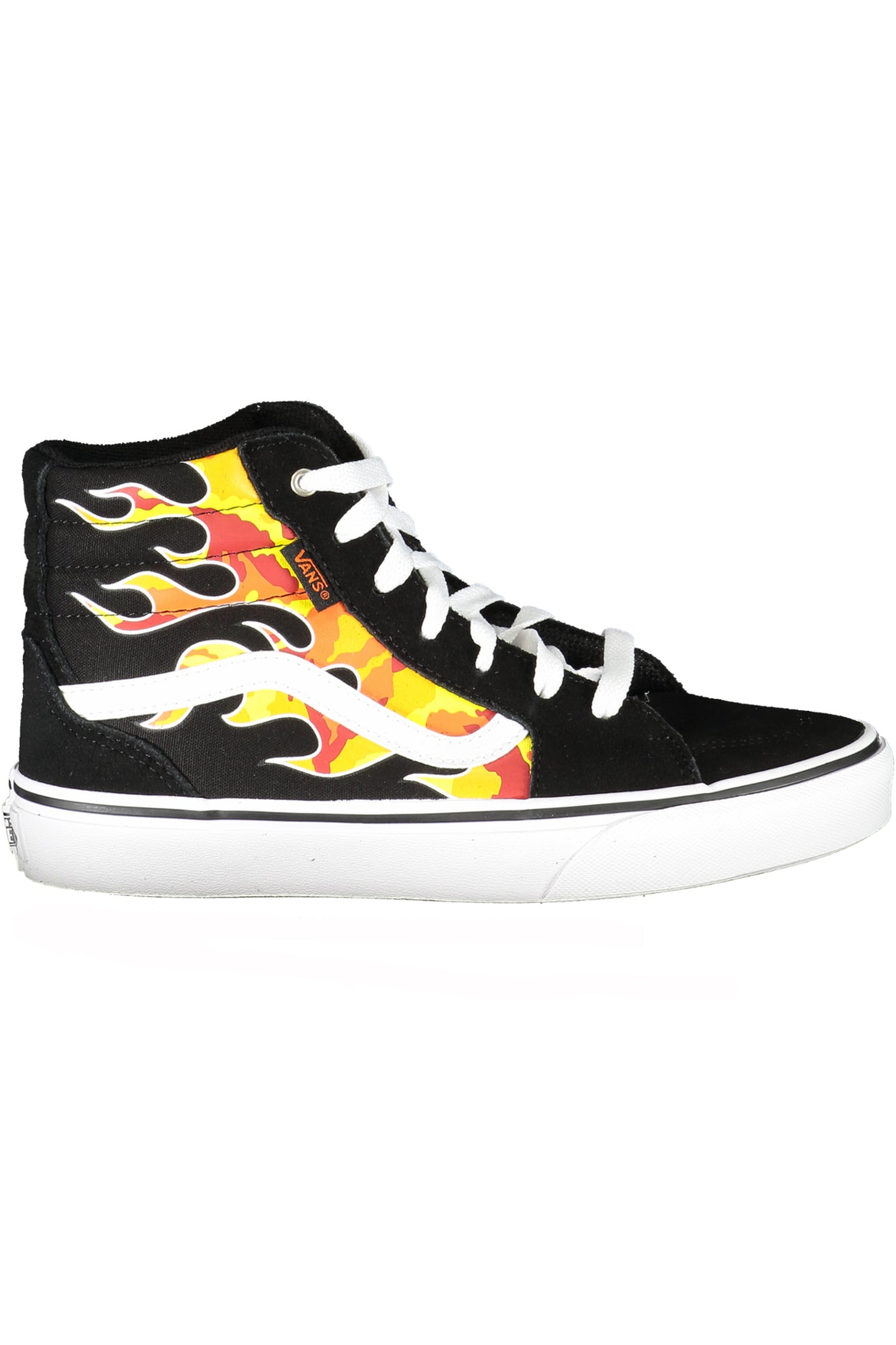 VN0A5HZD-K_NEBZW – Hoher Sportschuh für Herren in Schwarz mit Kontrastdetails und Print – Größe: 34, 36, 37, 38 – Farbe: Nero