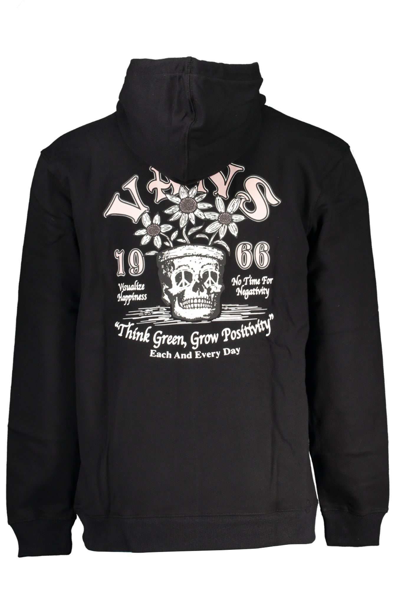 VN000AEY_NEBLK – Schwarzes Herren-Sweatshirt mit Kapuze und Kängurutasche – Gefüttert – Größe: S, M, L, XL, 2XL – Farbe: Nero