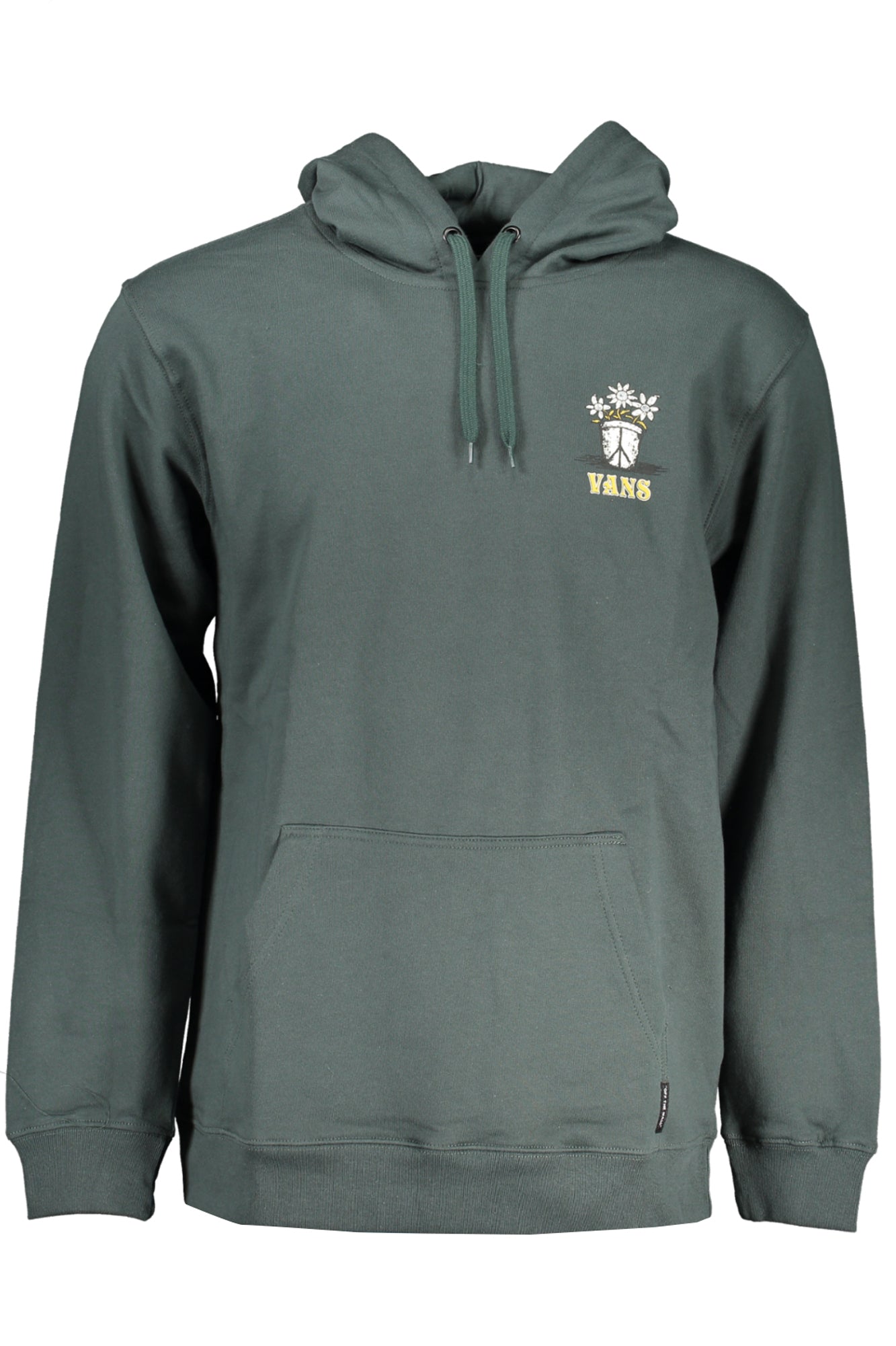 VN000AEY_VE2LN – Grünes Herren-Kapuzensweatshirt: Gefüttert, mit Druck & Tasche – Größe: S, M, L, XL – Farbe: Verde