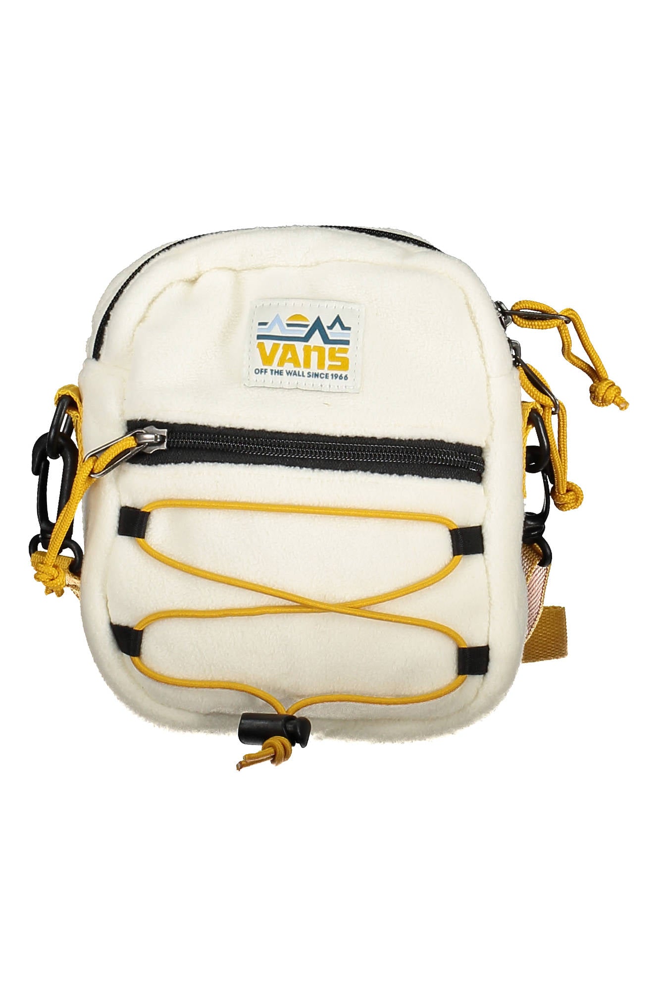 VN0A3I5S_BIANCO_F3X – Weiße Herren-Umhängetasche mit verstellbarem Schultergurt und Reißverschluss – Größe: UNI – Farbe: Bianco