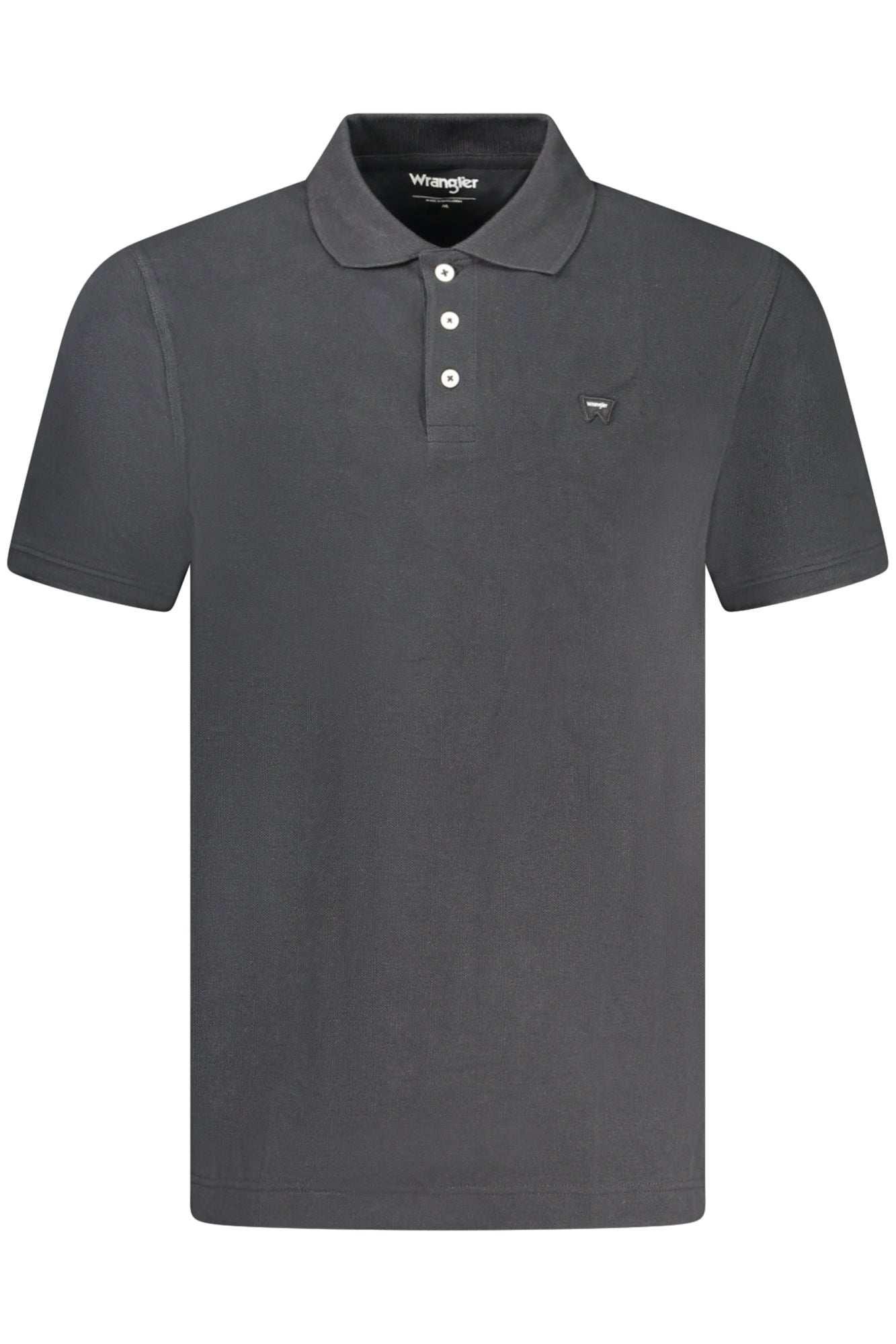 112365465_NEBLACK – Elegantes Kurzarm-Poloshirt für Herren in Schwarz mit Logoapplikation – Größe: S, M, L, XL, 2XL – Farbe: Nero